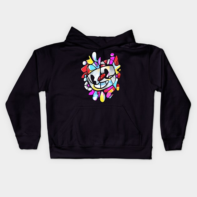 Cuphead vitral Kids Hoodie by jamesweinreb